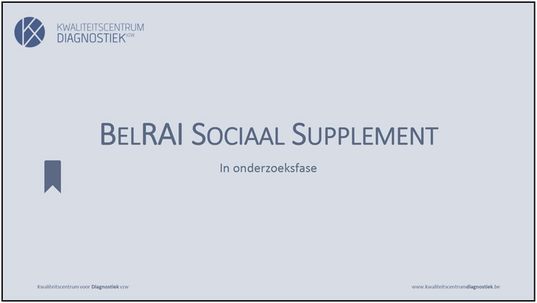 BelRAI Sociaal Supplement