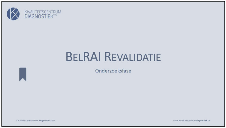 BelRAI Revalidatie